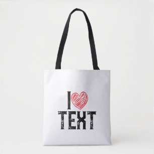 TOTE BAG I AVEC LE COEUR ROUGE CONCEPTION