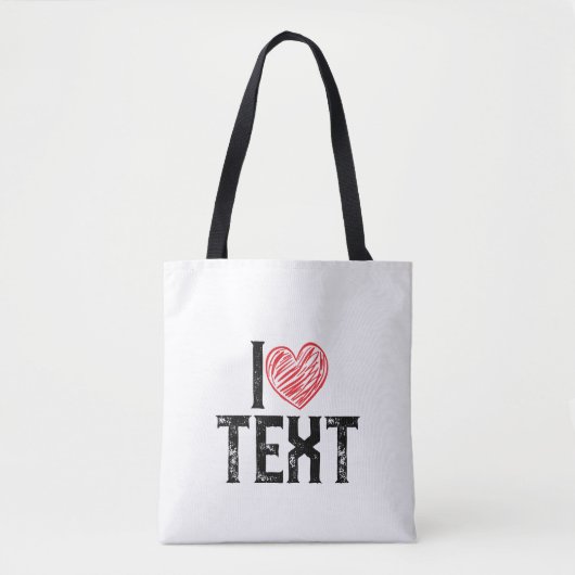 TOTE BAG I AVEC LE COEUR ROUGE CONCEPTION (Devant)