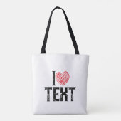 TOTE BAG I AVEC LE COEUR ROUGE CONCEPTION (Dos)