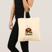 Tote Bag I Believe! Easter Bigfoot (Devant (produit))