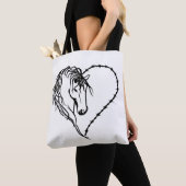 Tote Bag I chevaux de coeur (De près)