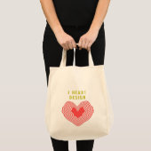 Tote Bag I coeur Design (Devant (produit))