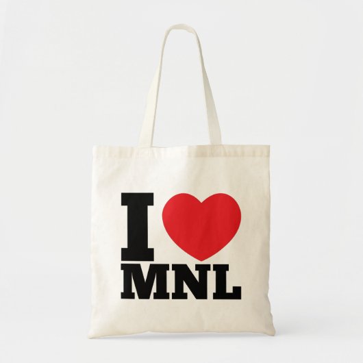 Tote Bag I coeur MNL (Devant)
