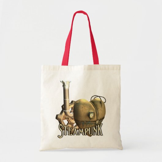 Tote Bag I coeur Steampunk (Devant)