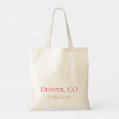 Tote Bag I Do Crew in Sunset - Fête de mariage personnalisé (Dos)