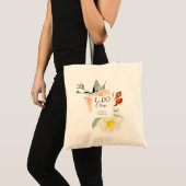 Tote Bag I Do Crew Pastel Aquarelle Fleurs d'Aquarelle fête (Devant (produit))