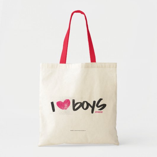 Tote Bag I garçons de coeur magenta (Devant)