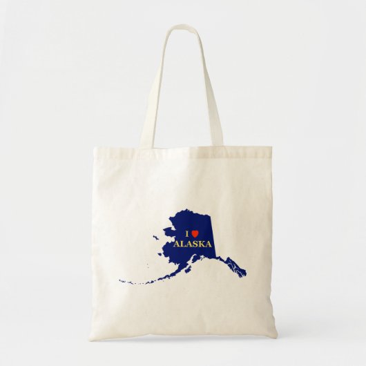 Tote Bag I Heart (Amour) Alaska (Devant)