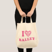 Tote Bag I Heart Ballet (Devant (produit))