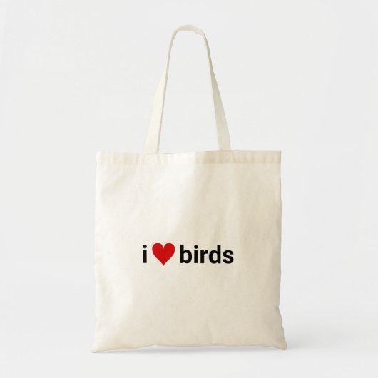 Tote Bag i heart birds birder drôle scientifique faune (Devant)