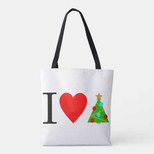 Tote Bag I Heart Christmas / I Love Christmas (Dos)