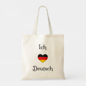 Tote Bag "I Heart German" Favori Language School Sujet (Dos)