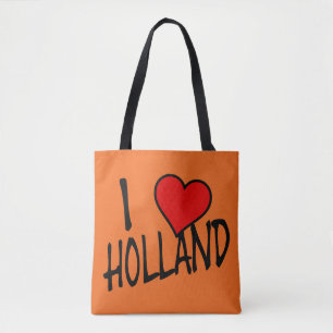 Tote Bag I Heart Holland retour on or stcct