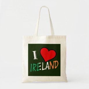 Tote Bag I Heart Ireland superposition btcn