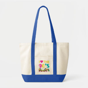 Tote Bag I Heart Le 90 S, vintage rétro 90s tenue