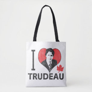 Tote Bag I Heart Trudeau