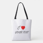 Tote Bag I heart your text (Dos)