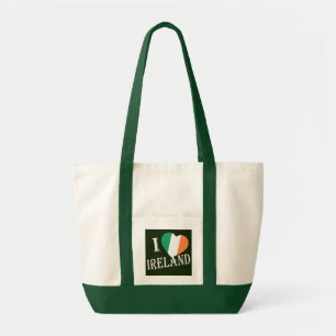Tote Bag I Heartflag Irlande en poids