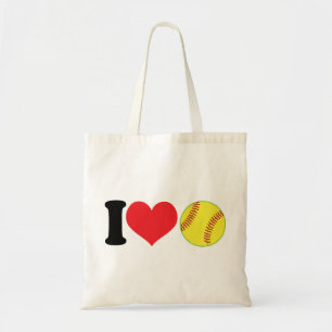 Tote Bag I le base-ball de coeur
