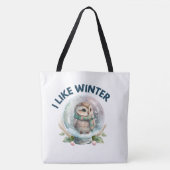 Tote Bag I like winter (Voorkant)