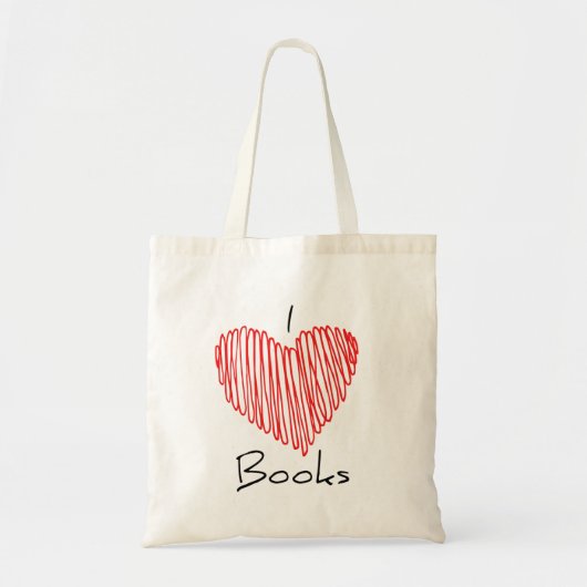 Tote Bag I livres de coeur (Devant)