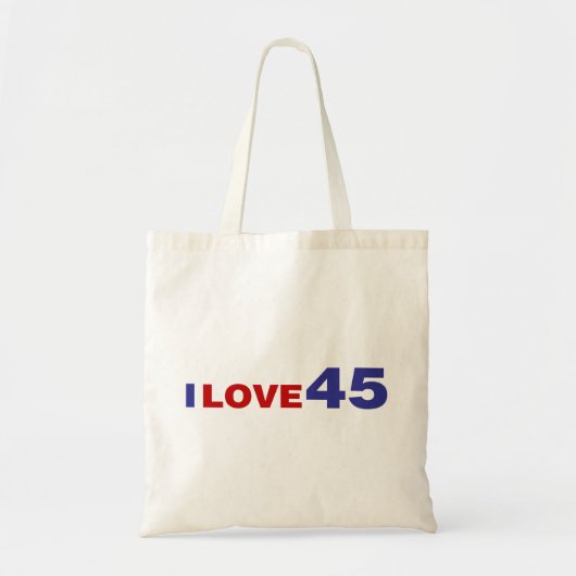 Tote Bag I Love 45 (Devant)