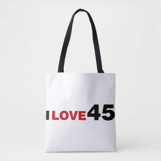 Tote Bag I Love 45 (Devant)