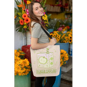 Tote Bag I Love Apples - Kawaii Juice Box Design