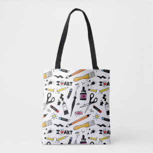Tote Bag I Love Art Supplies