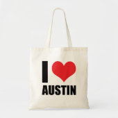 Tote Bag I Love Austin (Devant)