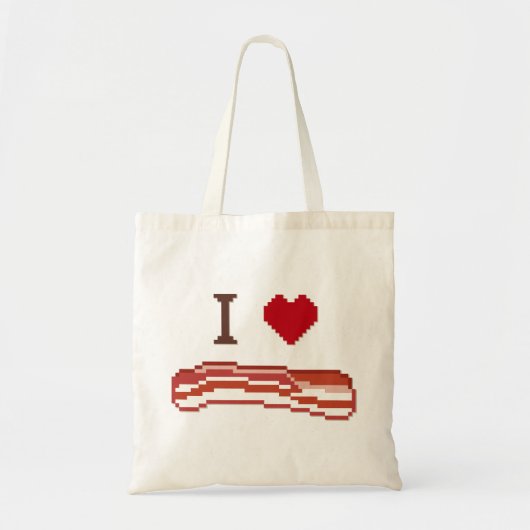 Tote Bag I Love Bacon (Devant)