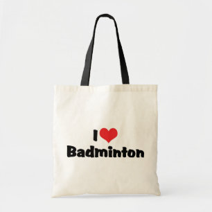 Tote Bag I Love Badminton