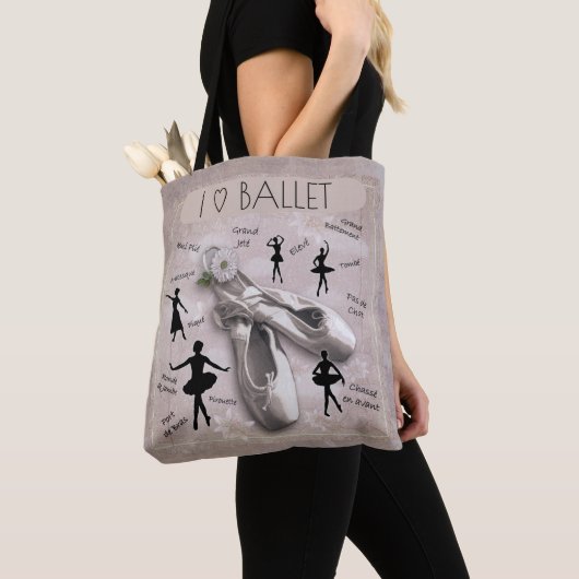 Tote Bag I Love Ballet (De près)