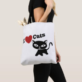 Tote Bag I Love Cat (De près)