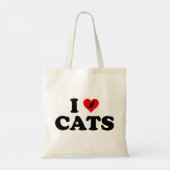 Tote Bag I Love (Coeur) Chats (Dos)