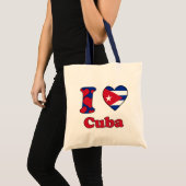 Tote Bag I love Cuba (Devant (produit))