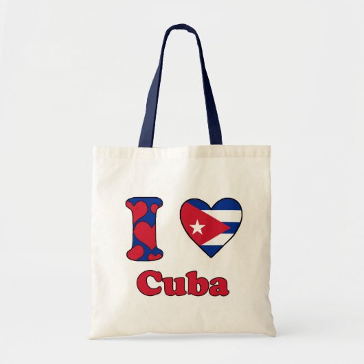 Tote Bag I love Cuba (Devant)