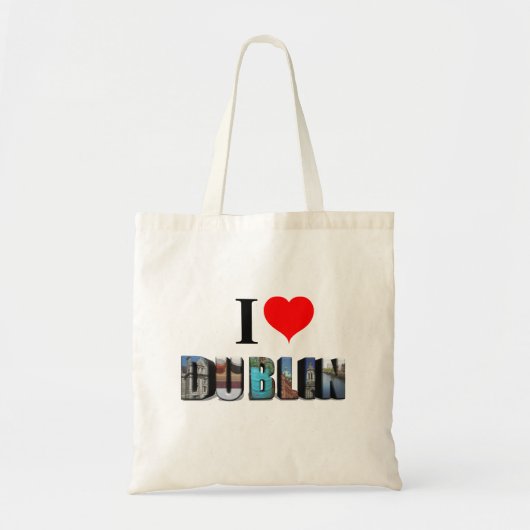 Tote Bag I Love Dublin Irlande 3D Travel Photo (Devant)