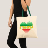 Tote Bag I Love Ethiopia, Ethiopian Heart (Devant (produit))