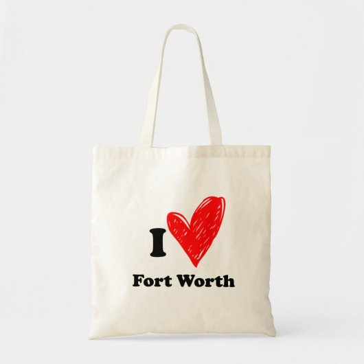 Tote Bag I love Fort Wort (Devant)