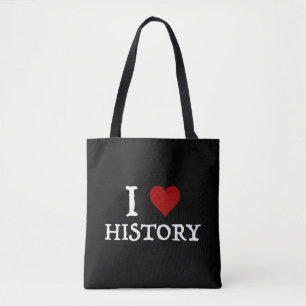 Tote Bag I Love (Heart) History