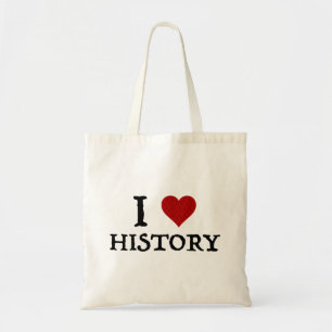 Tote Bag I Love (Heart) History