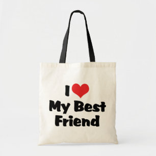 Tote Bag I Love Heart My Best Friend - BFF