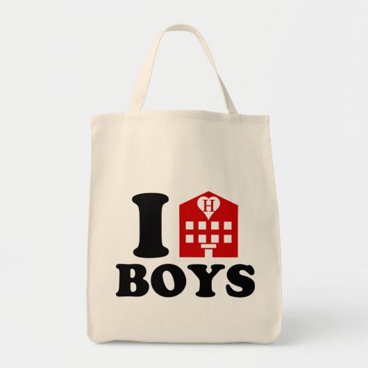 Tote Bag I Love Hotel Boys (Devant)