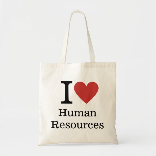 Tote Bag I ❤️ Love HR - Ressources humaines (Devant)