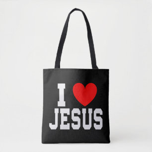 Tote Bag I Love Jesus T-ShirtEs-tu un dévot patriotique de