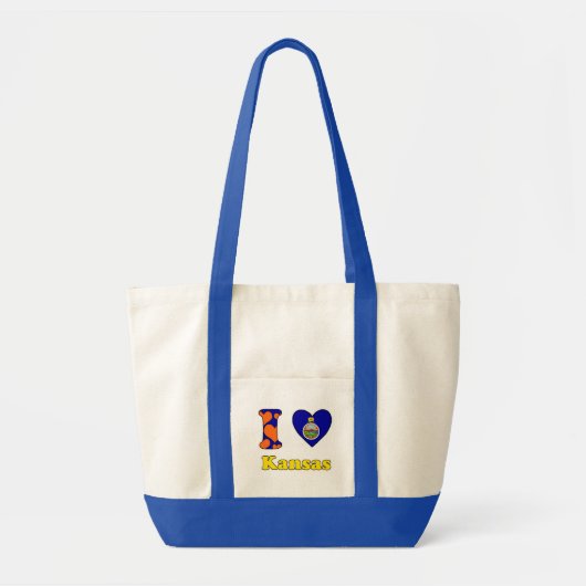 Tote Bag I love Kansas (Devant)