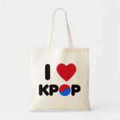 Tote Bag I Love Kpop (Devant)