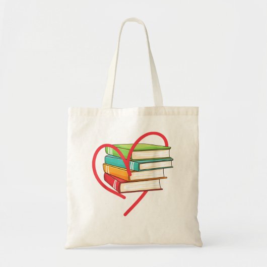 Tote Bag I Love Lecture Heart Love Livres T Library Bookwor (Devant)