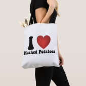 Tote Bag I Love Mashed Potatoes Thanksgiving Diner Cadeau (De près)